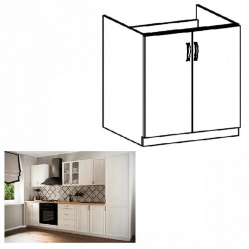 SICILIA II fehér mdf alsó konyhaszekrény 80cm SICILIA II fehér mdf alsó konyhaszekrény 80cm
