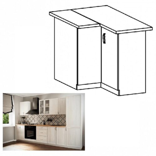 SICILIA fehér mdf alsó sarok konyhaszekrény SICILIA fehér mdf alsó sarok konyhaszekrény