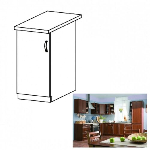 SICILIA barna mdf alsó konyhaszekrény balos 40cm SICILIA barna mdf alsó konyhaszekrény balos 40cm