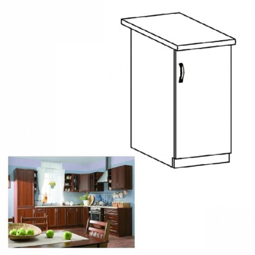 SICILIA barna mdf alsó konyhaszekrény jobbos 40cm SICILIA barna mdf alsó konyhaszekrény jobbos 40cm