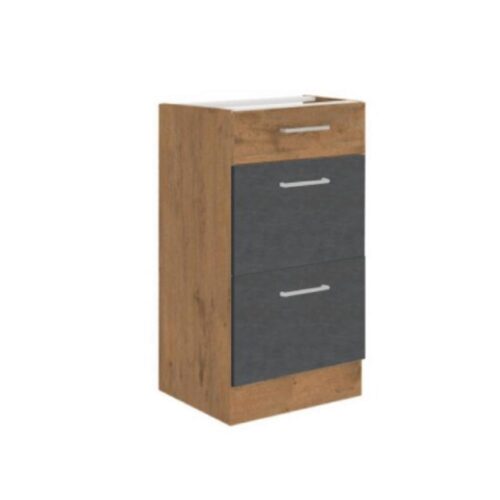 VEGA szürke mdf fiókos alsó konyhaszekrény 40cm VEGA szürke mdf fiókos alsó konyhaszekrény 40cm