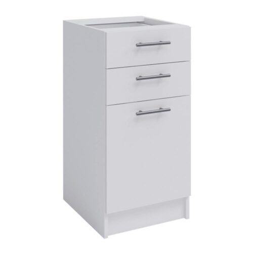 FABIANA fehér mdf fiókos alsó konyhaszekrény 40cm FABIANA fehér mdf fiókos alsó konyhaszekrény 40cm