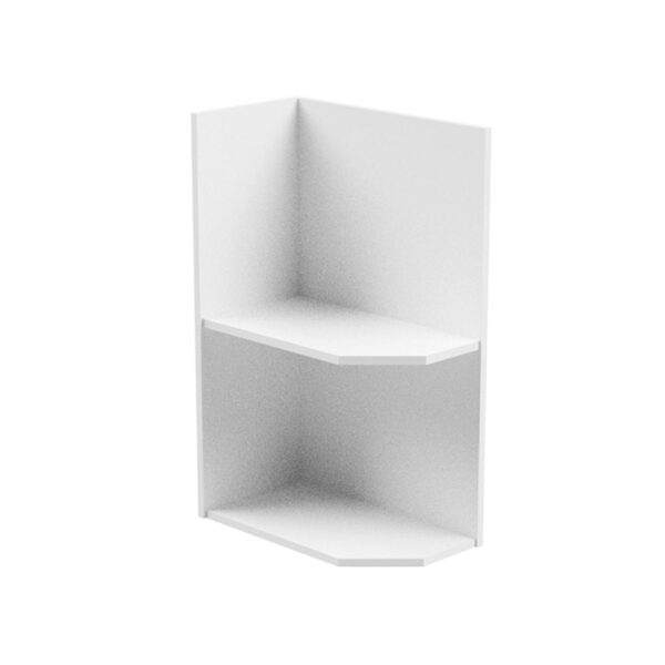 AURORA fehér mdf alsó polcos konyhaszekrény balos 25cm