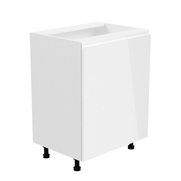 AURORA fehér mdf alsó konyhaszekrény jobbos 60cm