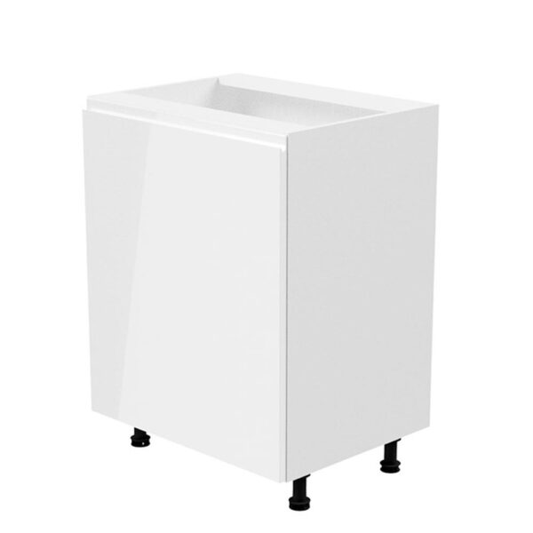 AURORA fehér mdf alsó konyhaszekrény balos 60cm