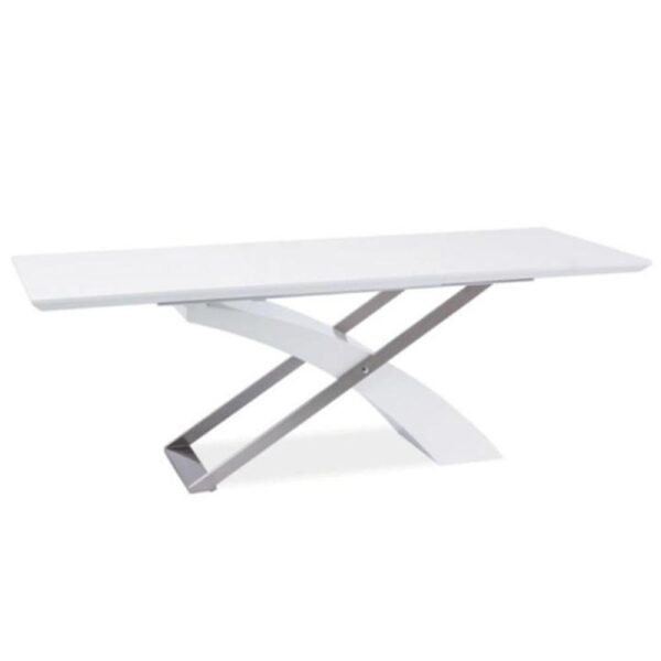 KROS fehér mdf étkezőasztal 220cm