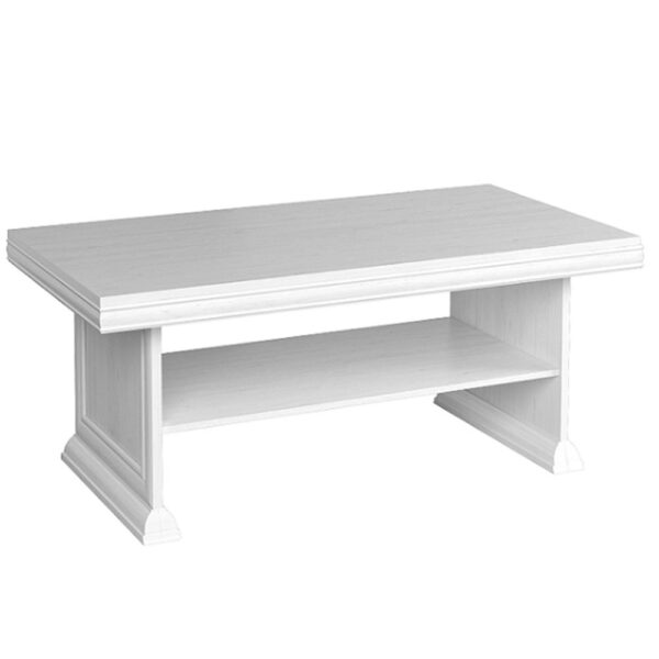 KORA törtfehér mdf dohányzóasztal 125cm