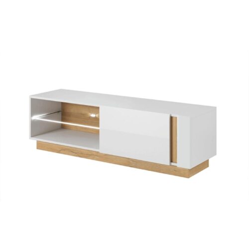 CITY fehér és barna mdf tv szekrény 138cm CITY fehér és barna mdf tv szekrény 138cm