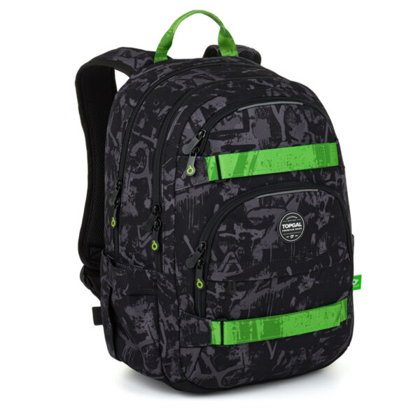 Graffiti Green diákhátizsák Topgal VIKI 26041 Graffiti Green diákhátizsák Topgal VIKI 26041