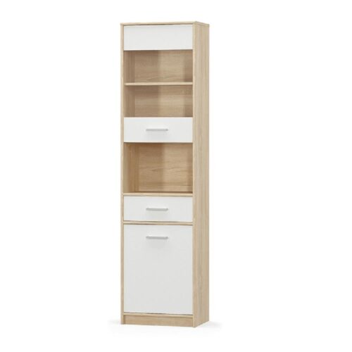 TEYO II barna és fehér mdf vitrin TEYO II barna és fehér mdf vitrin