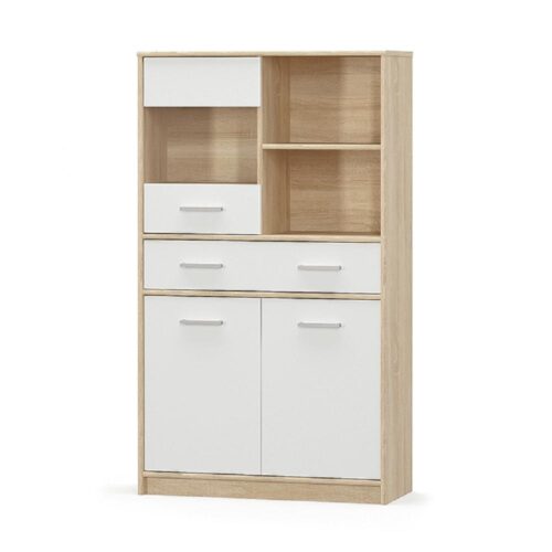 TEYO III barna és fehér mdf vitrin TEYO III barna és fehér mdf vitrin
