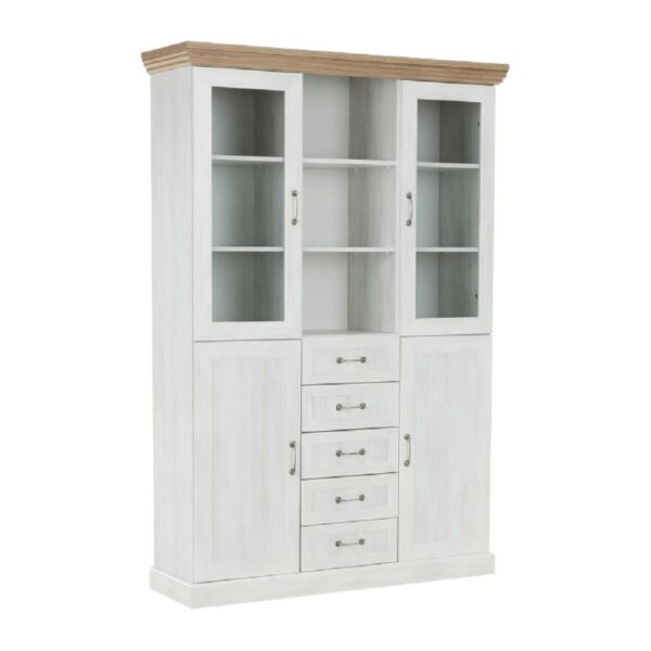 ROYAL II fehér mdf vitrin